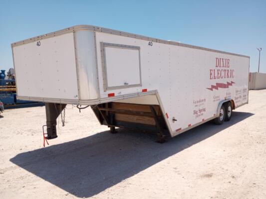2007 24Ft x 96" Enclosed Gooseneck Trailer