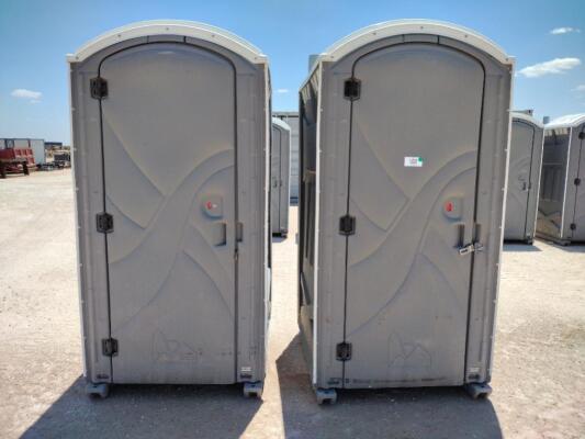 (2) Poly Portables Port-a-Potties