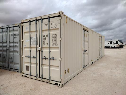 40Ft, High Cube Container w/ 2 Small Doors on Side