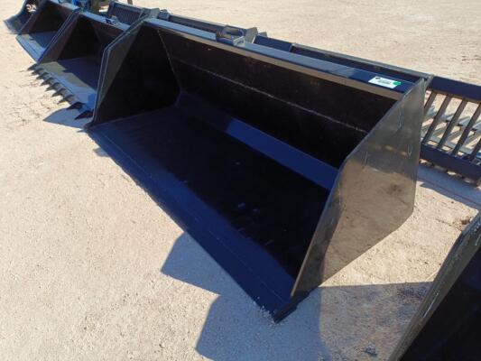 Unused 84” Skid Steer Bucket w/Single Blade