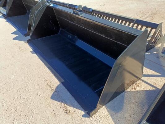 Unused 84” Skid Steer Bucket w/Single Blade