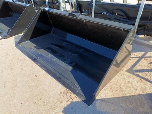 Unused 66” Skid Steer Bucket w/Single Blade