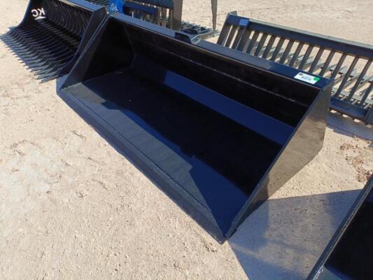 Unused 78” Skid Steer Bucket w/Single Blade