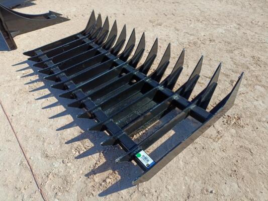 Unused 70'' Root Rake (Skid Steer Attachment)