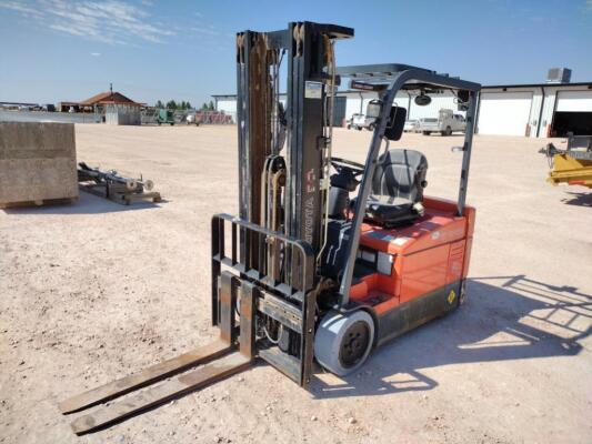 Toyota Electric Forklift w/Charger ( Running Condition Unknown, Needs Batteries )