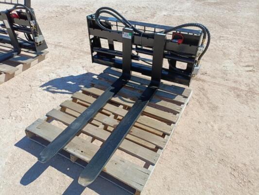 Unused SA-AD Hydraulic Pallet Forks (Skid Steer Attachment)