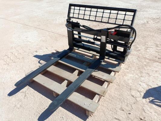 Unused SA-AD Hydraulic Pallet Forks (Skid Steer Attachment)