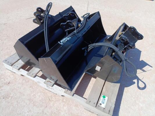 (3) Unused Mini Excavator Tilt Buckets