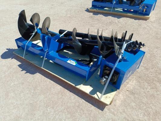 Unused GIYI Skid Steer Auger Set