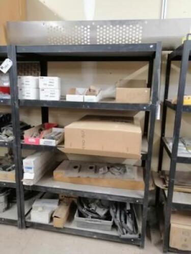 Metal Shelf with Miscellaneous Truck Parts