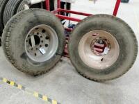 (2) 11R22.5 Truck Wheels & Tires