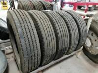 (5) 11R22.5 Truck Tires