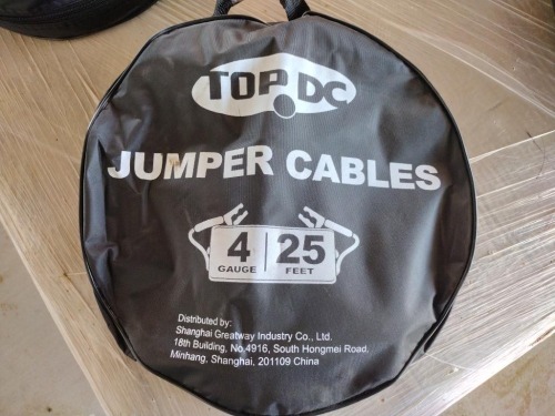 Unused Top DC 4 Gauge 25Ft Jumper Cables