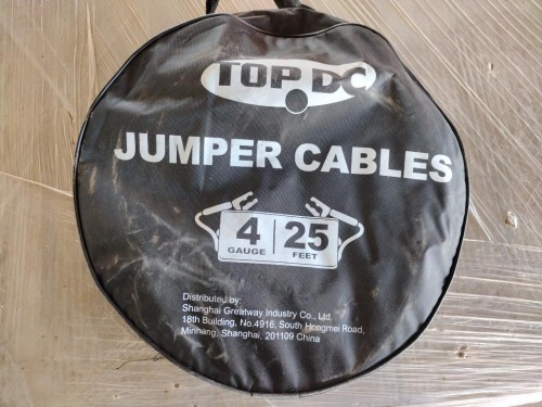 Unused Top DC 4 Gauge 25Ft Jumper Cables