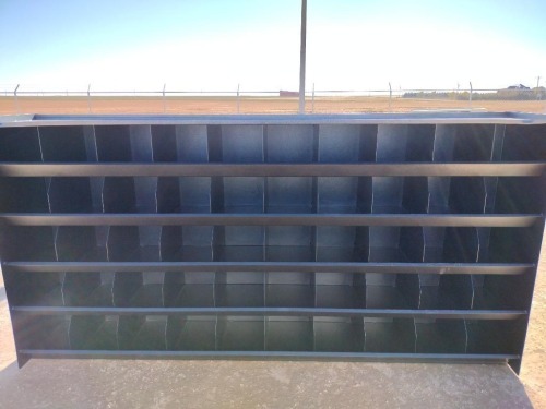 Unused 10Ft (50 Bin) Metal Bolt Bin