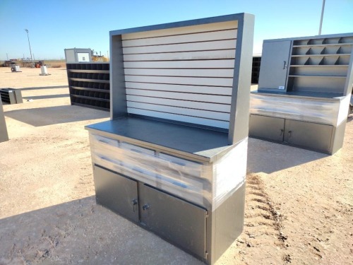 Unused 62'' Work Bench Cabinet