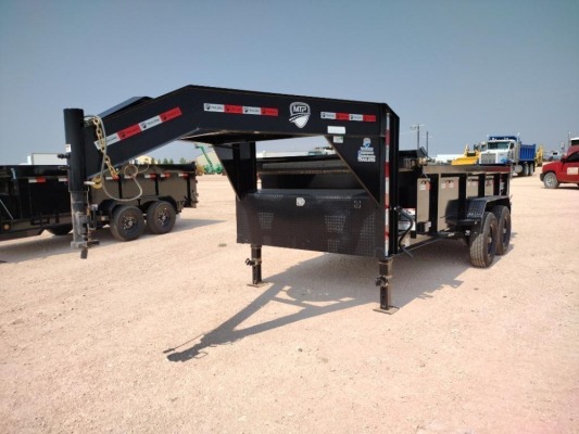 Unused 2023 MTP 14Ft Gooseneck Dump Trailer