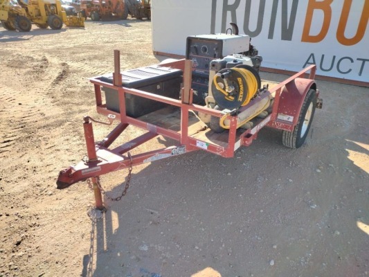 Single Axle Welding Trailer w/Ingersoll Rand Air Compressor and Hobart Champion 8500 Welder