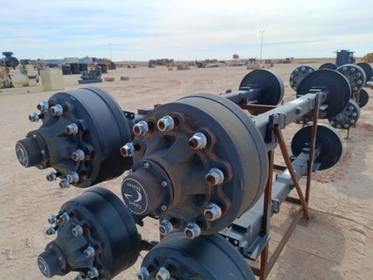 (2) Unused Colaert Essieux Semi Trailer Axles