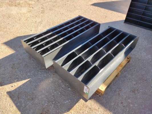 (2) 4Ft Unused Metal Bolt Bins