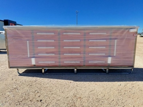 Unused 10Ft 15 Drawers Stainless Steel Workbench