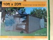 Unused Single Garage Metal Shed 10ft x 20ft - 3