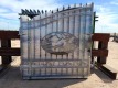 (1 Set) Unused Greatbear 14ft Bi-Parting Wrought Iron Gate with ''DEER '' Artwork in the Middle Gate