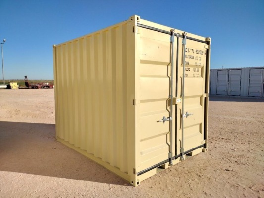 10Ft Storage Container w/ Side Door & Window