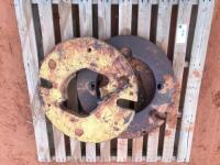 Palllet with 2 John Deere Rear Tractor Weights