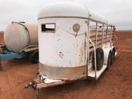 Stock Trailer, Bumper Pull