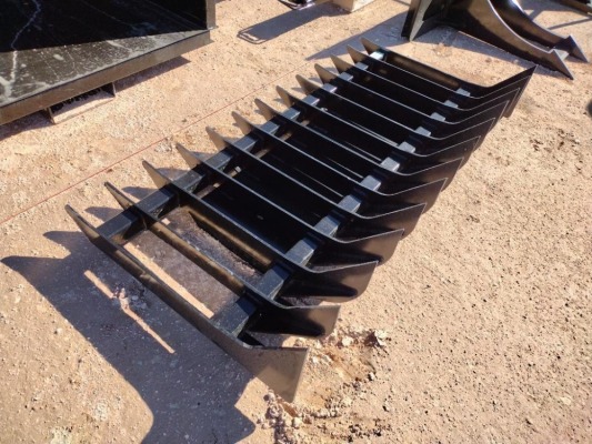 Unused 70'' Root Rake (Skid Steer Attachment)