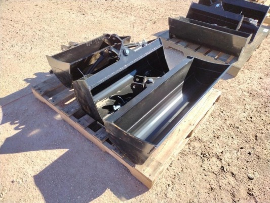 (3) Unused Mini Excavator Tilting Buckets