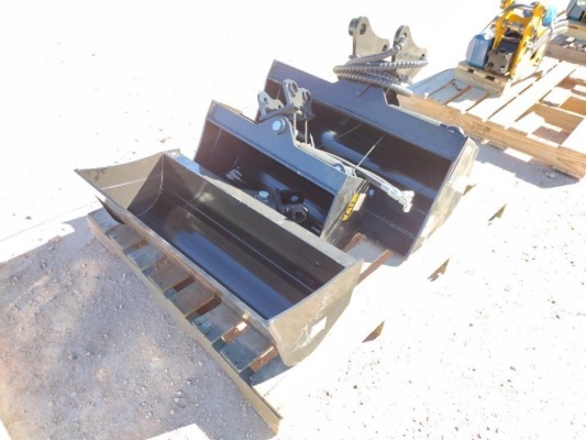 (3) Unused Mini Excavator Tilting Buckets