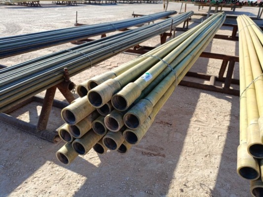 (20) Joints of 2 3/8'' Fiberglass Pipe, 29Ft Long