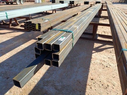 (12) pcs of 3" Square Tubing @ 24Ft