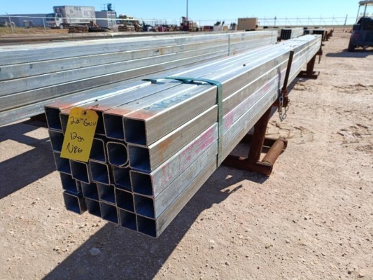 (25) pcs of 2" Galvanized Square Tubing @ 20Ft