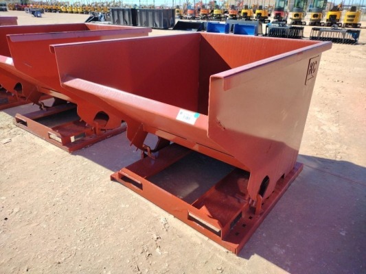 Unused 2 CY. Self Dumping Hopper w/Fork Pockets