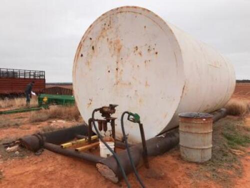 12,000 Gallon Fuel Tank on Skids with GPI 110V Transfer Pump