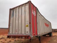 Sea Container Trailer with Container
