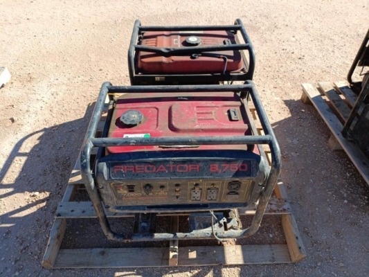 (2) Predator 8,750 Generators