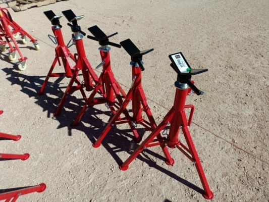 (5) Unused Folding Pipe Stands