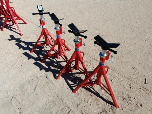 (4) Unused Folding Pipe Stands