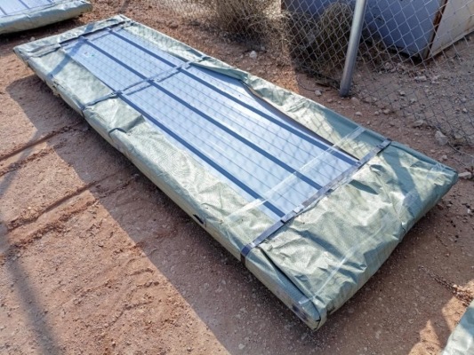 Bundle of Approx (100) 37" x 118" Metal Roof Panels