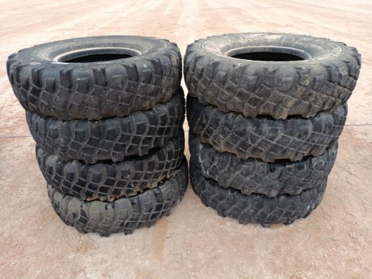 (8) Michelin Military Tires 12.00 R 20