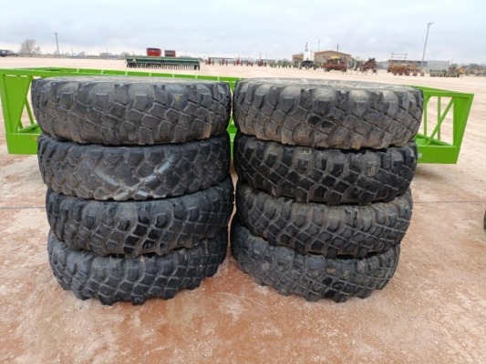 (8) Michelin Military Tires 12.00 R 20