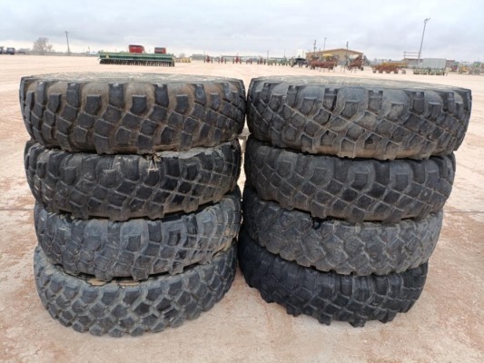 (8) Michelin Military Tires 12.00 R 20
