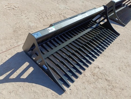 Unused 72" Rock Bucket (Skid Steer Attachment)
