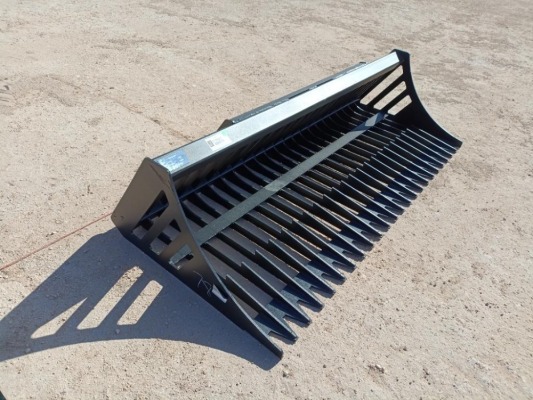 Unused 78" Rock Bucket (Skid Steer Attachment)