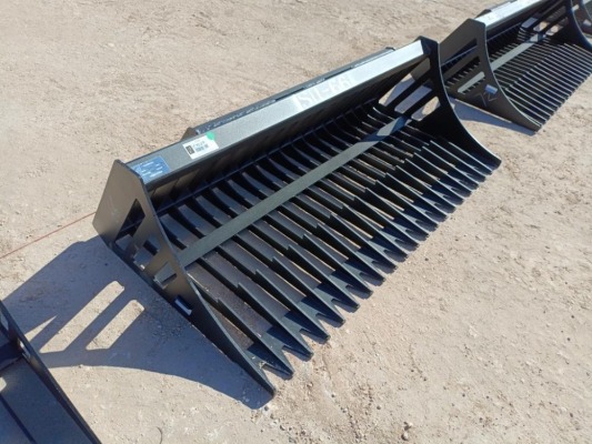 Unused 66" Rock Bucket (Skid Steer Attachment)