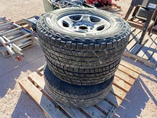 (3) Wheels w/Tires 245/75 R 16